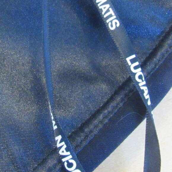 Lucian Matis Sleeveless Black Dress with Tan Lace Inserts, Knee Length S 10 K116 - Picture 14 of 16